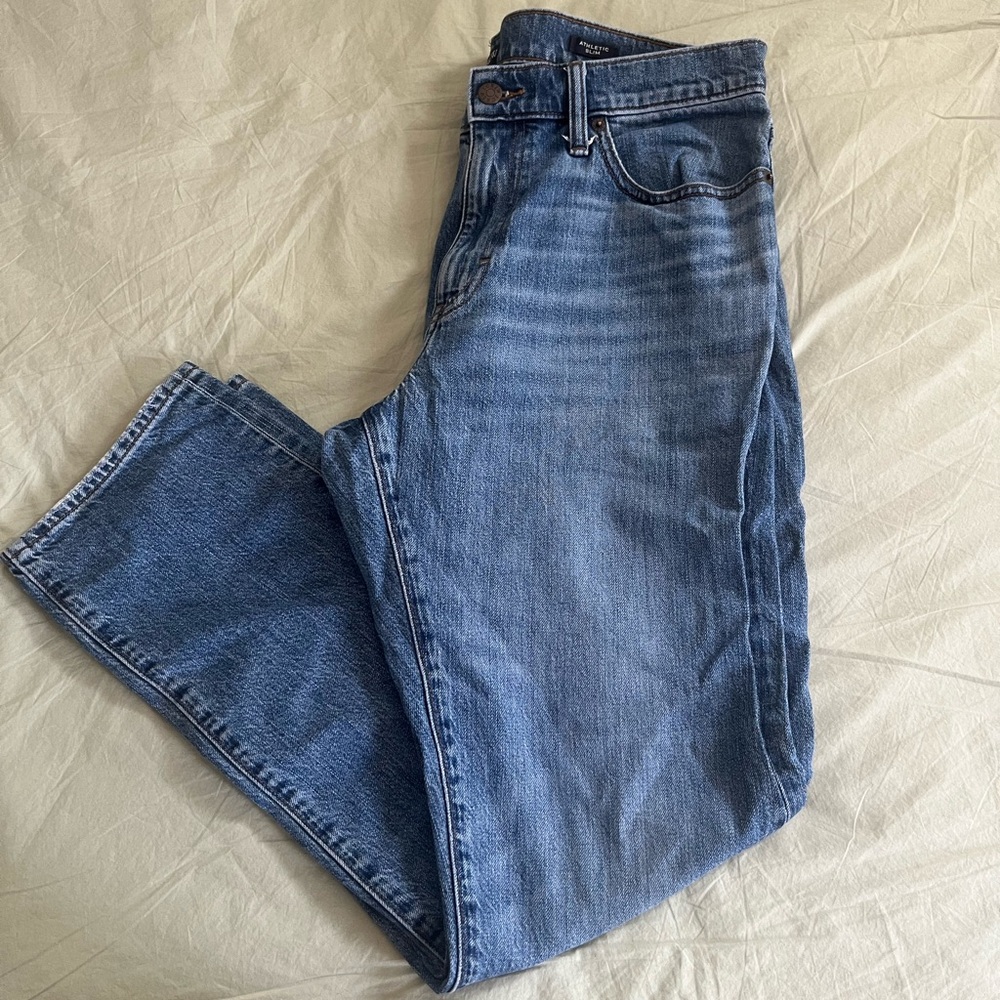 J. Crew Men's Flex Blue Jeans. Athletic Slim